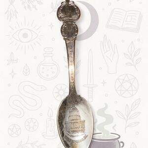 Vintage Washington DC Souvenir Spoon Silverplate US Capitol Mini Collectible